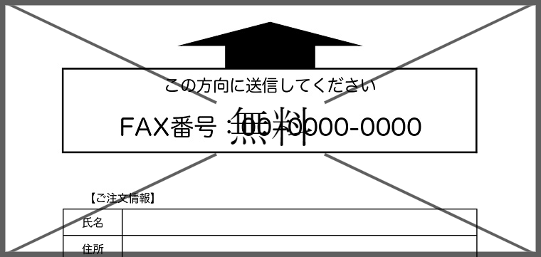 FAX注文用紙の無料テンプレートをダウンロード