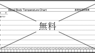 基礎体温表の無料テンプレートをダウンロード