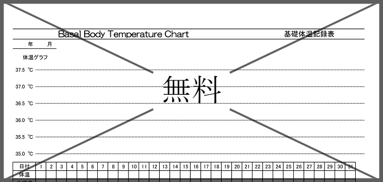 基礎体温表の無料テンプレートをダウンロード