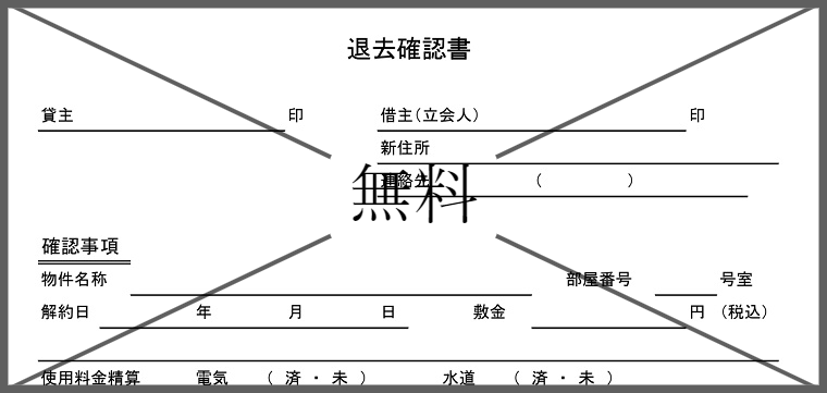 退去立会確認書の無料テンプレートをダウンロード